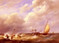 Willem A Sea Morceau Hermanus Snr Koekkoek paysage marin bateau